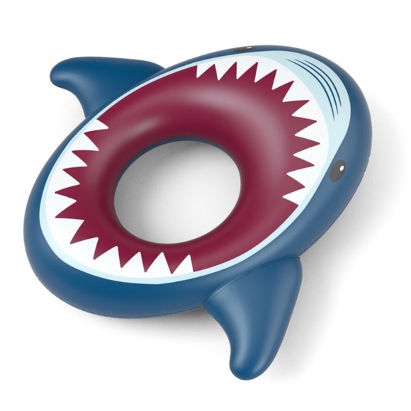 Jasonwell Inflatable Shark Pool Float Shark Floaties Water Fun Summer Beach - Picture 4 of 6